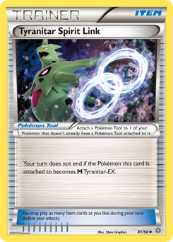 Tyranitar Spirit Link - Ancient Origins - #81 - Pokemon TCG card