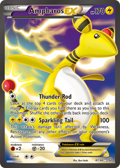 Ampharos-EX #87 Ampharos-EX - Ancient Origins - #87 - Pokemon TCG card