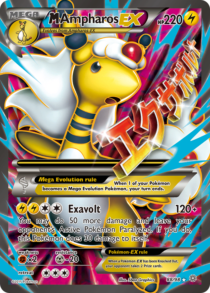 M Ampharos-EX - Ancient Origins - #88 - Pokemon TCG card