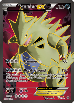 Tyranitar-EX - Ancient Origins - #91 - Pokemon TCG card