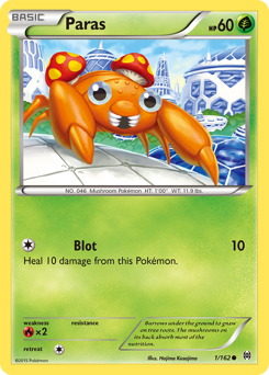 Paras - BREAKthrough - #1 - Pokemon TCG card