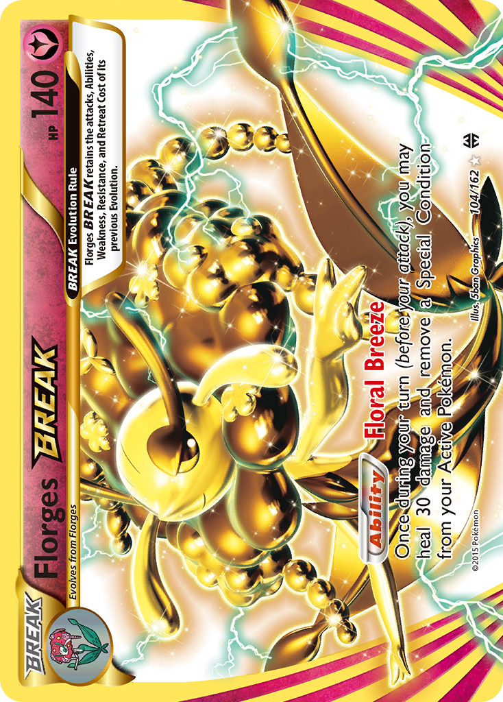 Florges BREAK - BREAKthrough - #104 - Pokemon TCG card