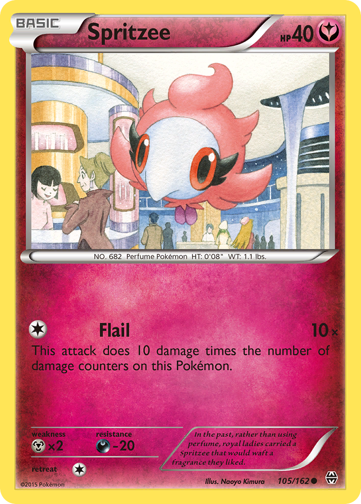 Spritzee - BREAKthrough - #105 - Pokemon TCG card