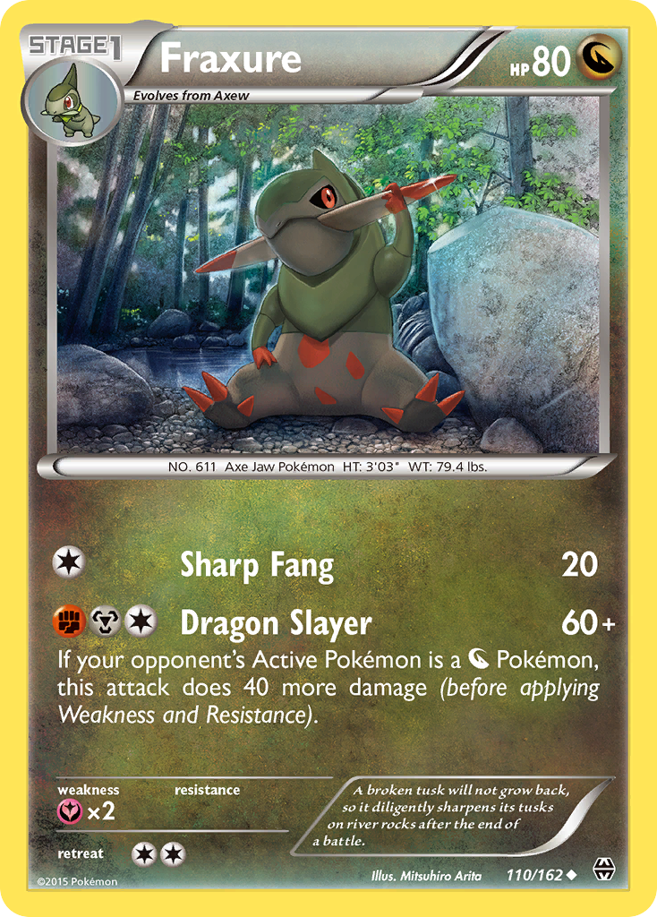 Fraxure - BREAKthrough - #110 - Pokemon TCG card