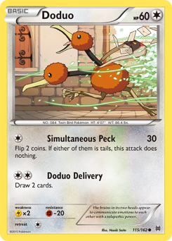 Doduo #115 Doduo - BREAKthrough - #115 - Pokemon TCG card
