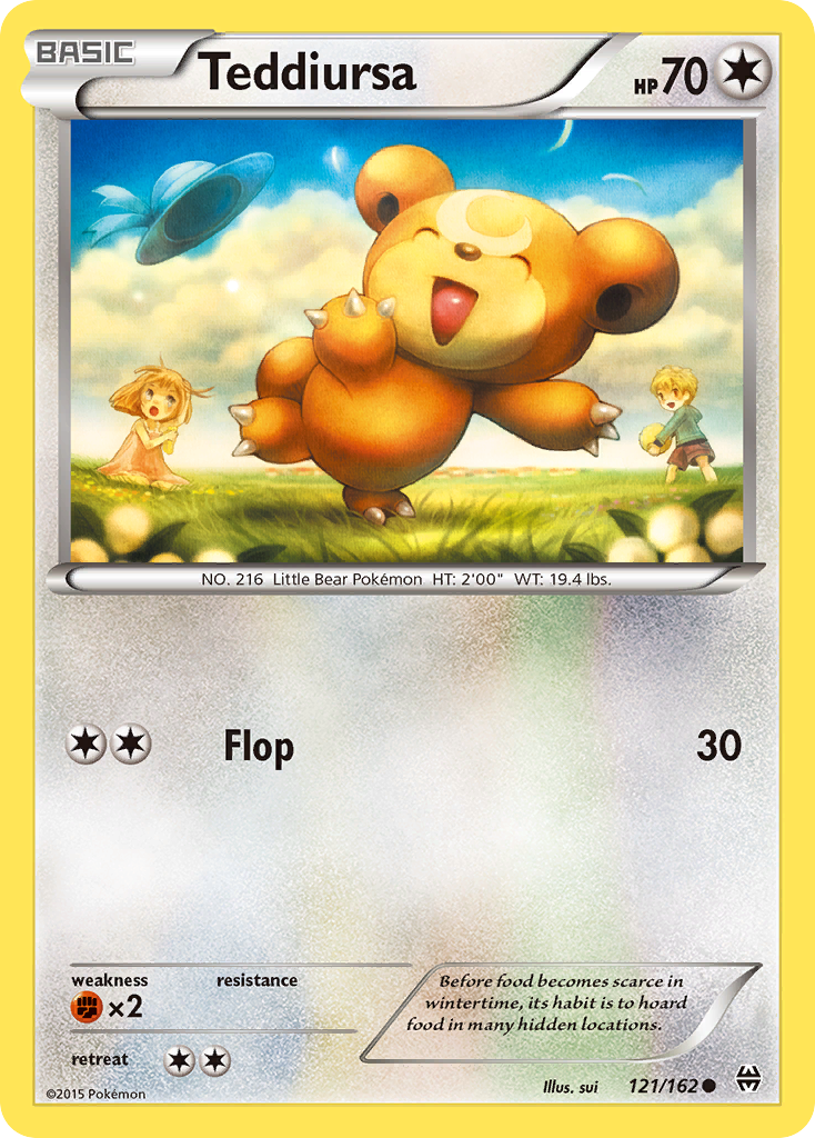 Teddiursa - BREAKthrough - #121 - Pokemon TCG card
