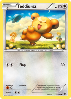 Teddiursa #121 Teddiursa - BREAKthrough - #121 - Pokemon TCG card
