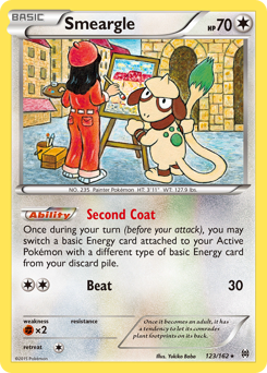 Smeargle #123 Smeargle - BREAKthrough - #123 - Pokemon TCG card