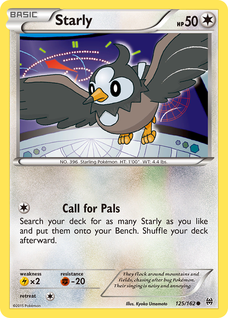 Starly - BREAKthrough - #125 - Pokemon TCG card