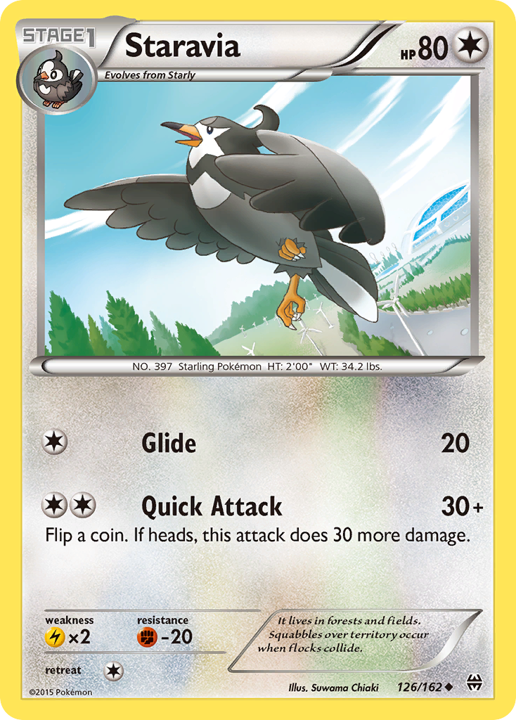 Staravia - BREAKthrough - #126 - Pokemon TCG card