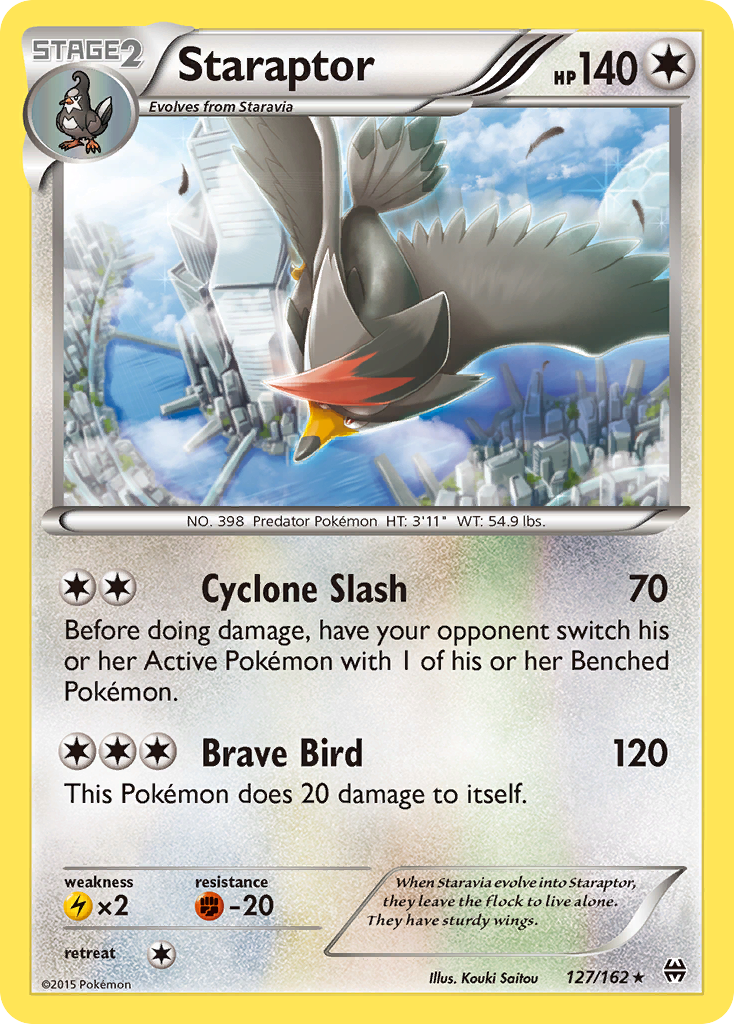 Staraptor - BREAKthrough - #127 - Pokemon TCG card