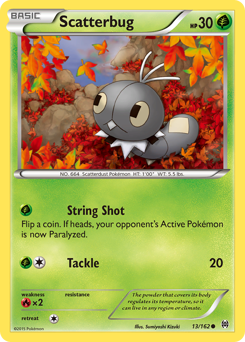 Scatterbug - BREAKthrough - #13 - Pokemon TCG card