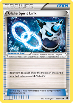 Glalie Spirit Link #139 Glalie Spirit Link - BREAKthrough - #139 - Pokemon TCG card