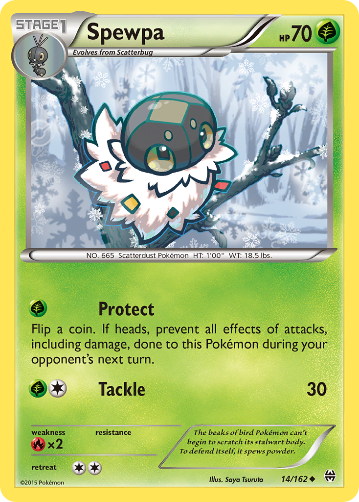 Spewpa - BREAKthrough - #14 - Pokemon TCG card