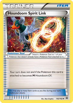 Houndoom Spirit Link #142 Houndoom Spirit Link - BREAKthrough - #142 - Pokemon TCG card