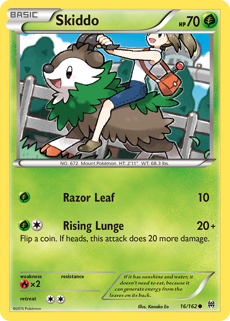 Skiddo - BREAKthrough - #16 - Pokemon TCG card