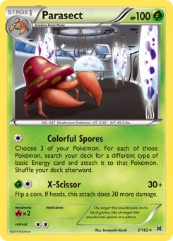 Parasect - BREAKthrough - #2 - Pokemon TCG card