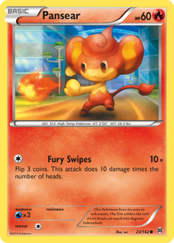 Pansear - BREAKthrough - #23 - Pokemon TCG card