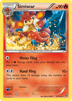 Simisear #24 Simisear - BREAKthrough - #24 - Pokemon TCG card