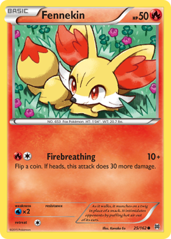 Fennekin - BREAKthrough - #25 - Pokemon TCG card