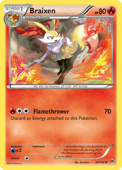 Braixen #26 Braixen - BREAKthrough - #26 - Pokemon TCG card