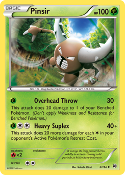 Pinsir #3 Pinsir - BREAKthrough - #3 - Pokemon TCG card