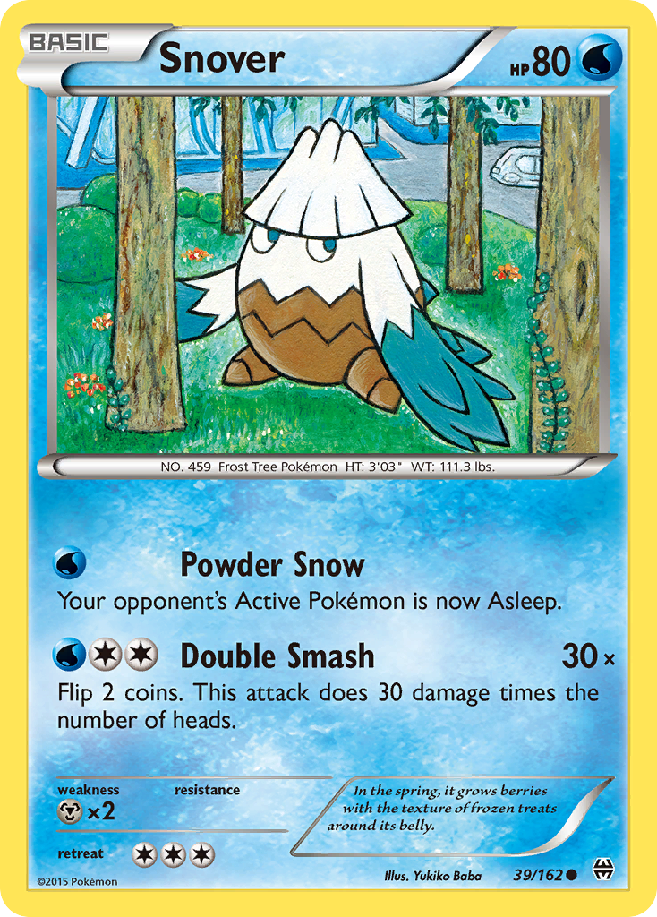 Snover - BREAKthrough - #39 - Pokemon TCG card