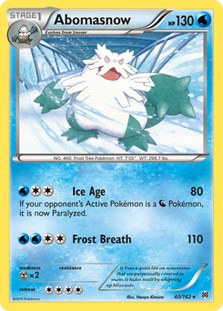 Abomasnow - BREAKthrough - #40 - Pokemon TCG card