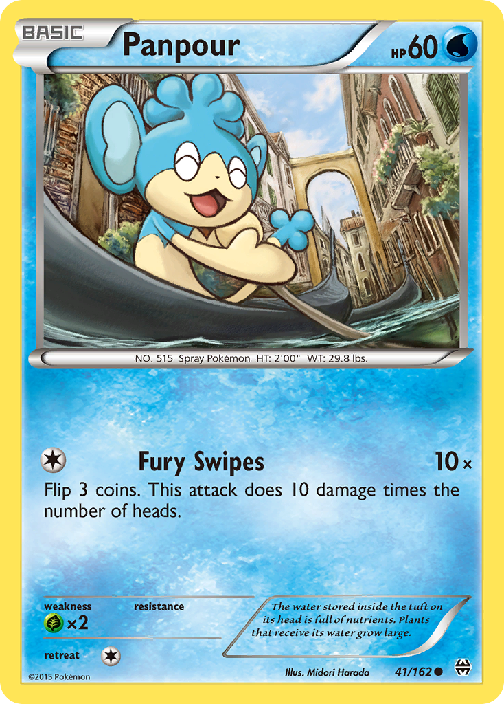 Panpour - BREAKthrough - #41 - Pokemon TCG card