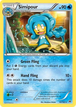 Simipour #42 Simipour - BREAKthrough - #42 - Pokemon TCG card
