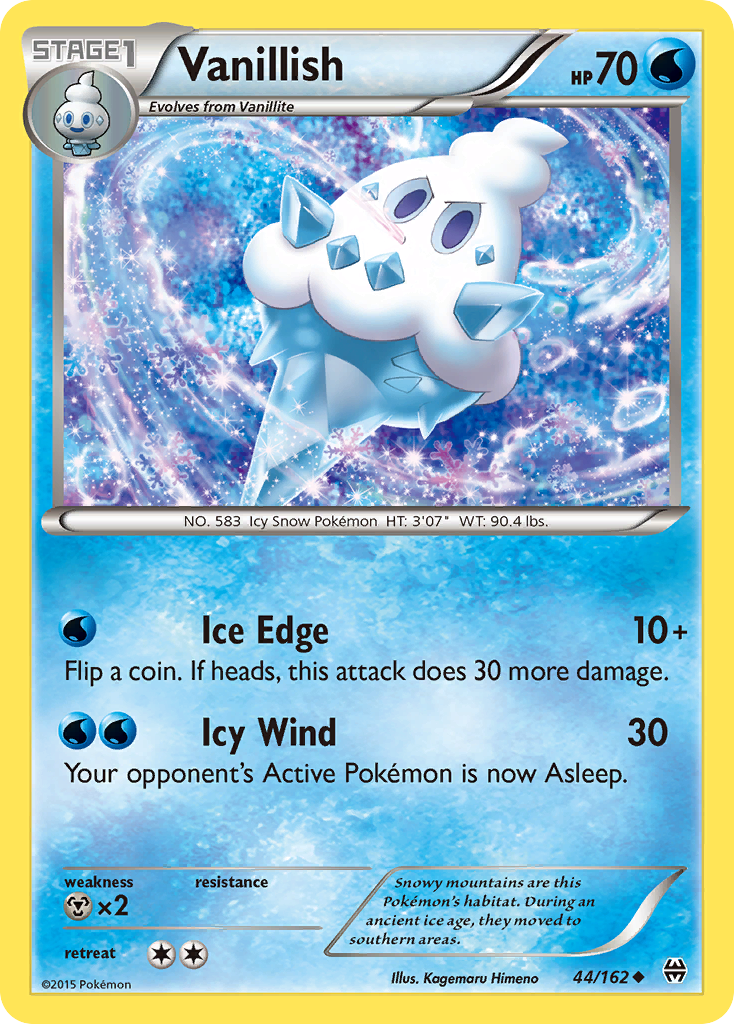 Vanillish - BREAKthrough - #44 - Pokemon TCG card