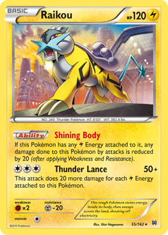 Raikou #55 Raikou - BREAKthrough - #55 - Pokemon TCG card