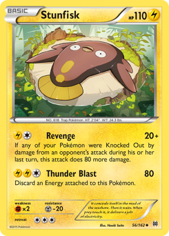 Stunfisk #56 Stunfisk - BREAKthrough - #56 - Pokemon TCG card