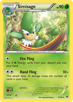 Simisage #6 Simisage - BREAKthrough - #6 - Pokemon TCG card