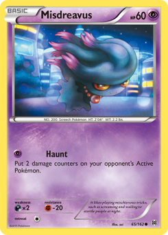 Misdreavus #65 Misdreavus - BREAKthrough - #65 - Pokemon TCG card