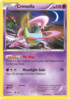 Cresselia #70 Cresselia - BREAKthrough - #70 - Pokemon TCG card