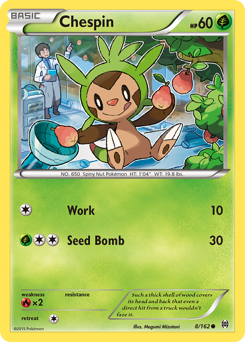 Chespin - BREAKthrough - #8 - Pokemon TCG card