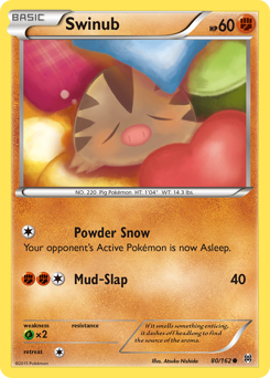 Swinub #80 Swinub - BREAKthrough - #80 - Pokemon TCG card
