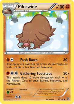 Piloswine #81 Piloswine - BREAKthrough - #81 - Pokemon TCG card