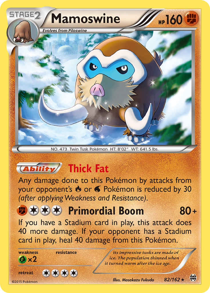 Mamoswine - BREAKthrough - #82 - Pokemon TCG card