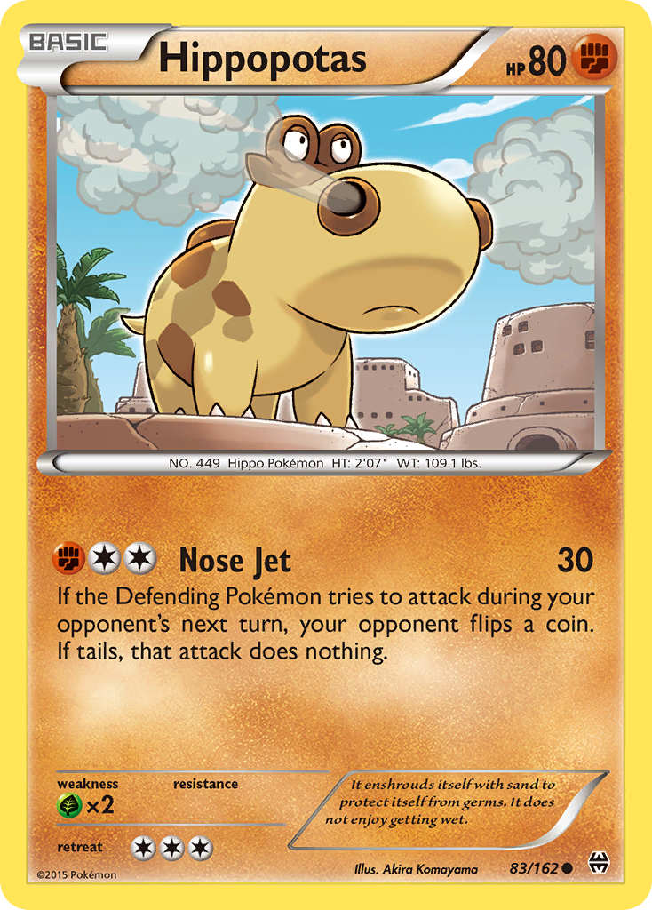 Hippopotas - BREAKthrough - #83 - Pokemon TCG card