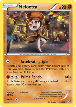Meloetta #85 Meloetta - BREAKthrough - #85 - Pokemon TCG card