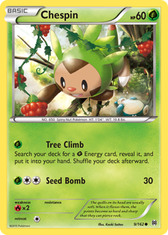 Chespin - BREAKthrough - #9 - Pokemon TCG card