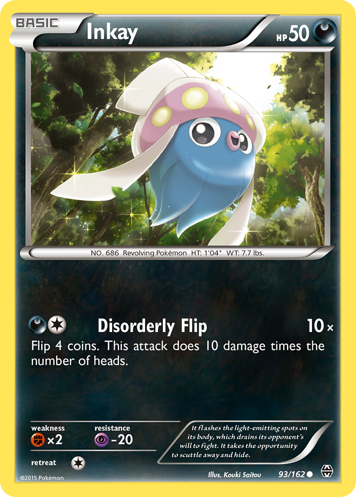 Inkay - BREAKthrough - #93 - Pokemon TCG card