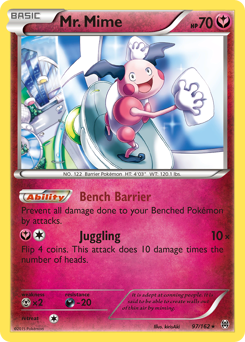 Mr. Mime #97 Mr. Mime - BREAKthrough - #97 - Pokemon TCG card