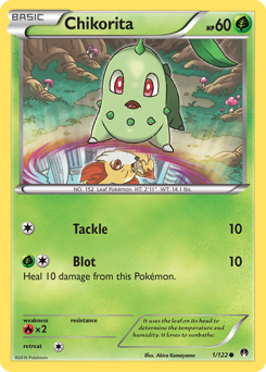 Chikorita #1 Chikorita - BREAKpoint - #1 - Pokemon TCG card