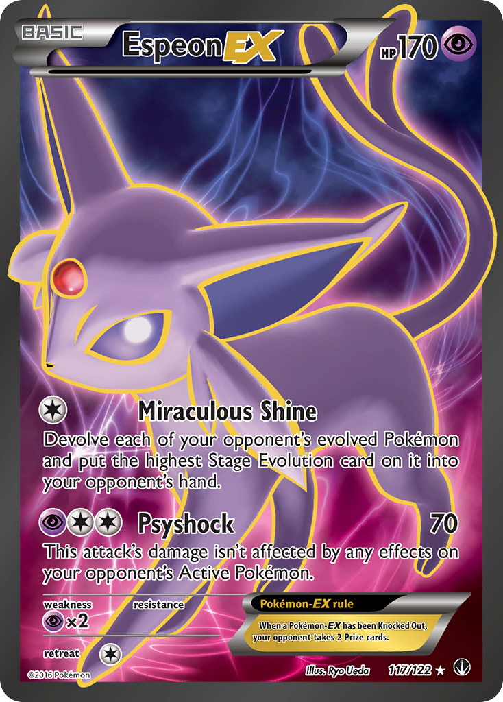 Espeon-EX - BREAKpoint - #117 - Pokemon TCG card