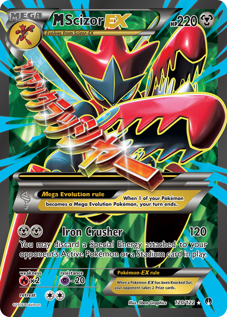 M Scizor-EX - BREAKpoint - #120 - Pokemon TCG card