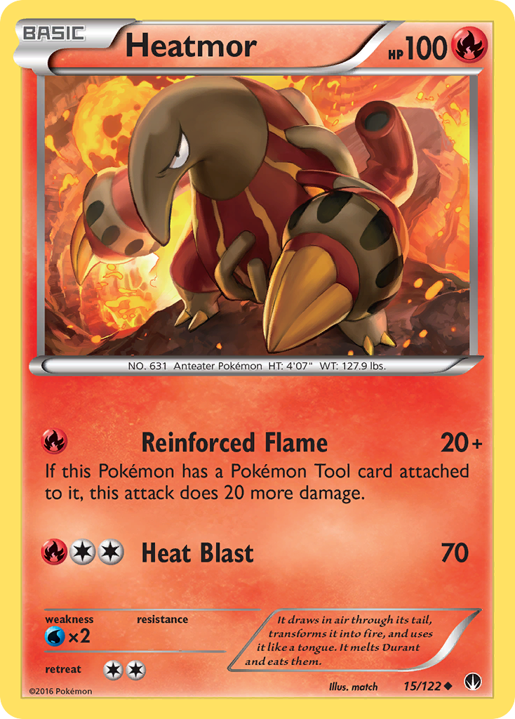 Heatmor - BREAKpoint - #15 - Pokemon TCG card
