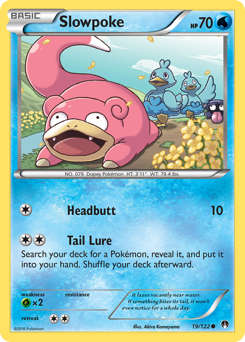 Slowpoke #19 Slowpoke - BREAKpoint - #19 - Pokemon TCG card